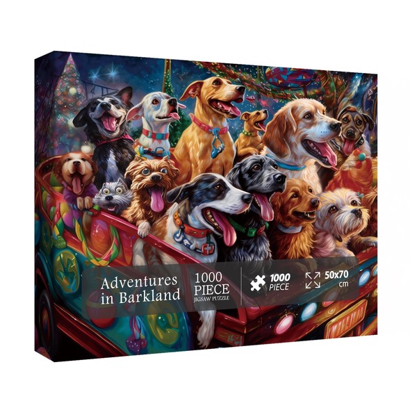 Dog Jigsaw Puzzle for Adults, Funny Puppy Jigsaw Puzzles 1000