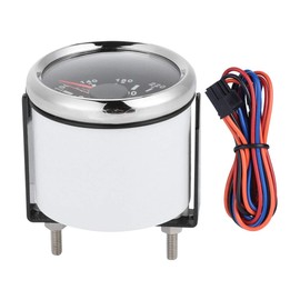 Vdo Water Temperature Gauge - Water Temp Gauge Temperature Meter,52mm/2in Marine Engine Water Temperature Gauge 40-120 ℃ Temp Meter Replacement for Boat RV(Black Dial Silver Cover)