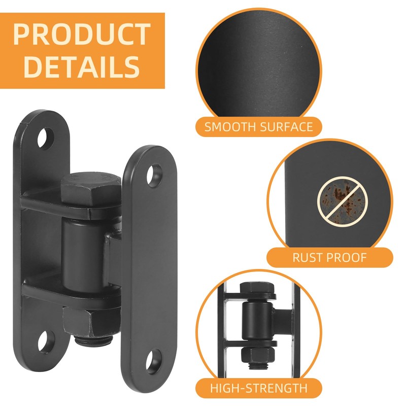 Rasugarlary Heavy Duty Gate Hinges, Wall Mount Gate Hinge with