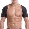 Men's Sports Shoulder Support Pad for Collarbone & Rotator Cuff Health - Gym & Exercise S Pair