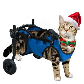 Pet Wheelchair，Dog Wheelchair，Dog Wheelchair for Back Legs，Adjustable Pet Cart，Assist a paralyzed pet get Back on its feet，Support Leg Brace and Hip (Small)