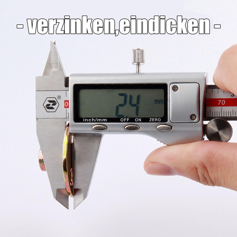 10er-Satz M10-Muttern, T-Flansch-Muttern, Einschraubmuttern, Rundfuß, Einpressmuttern zur Befestigung, Verbindungsmöbel (M10)