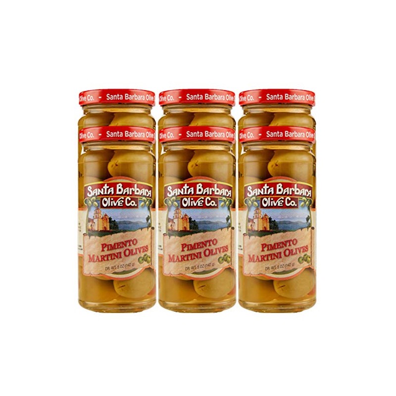 Santa Barbara Martini Olives, 5-Ounce Jars (Pack of 6)
