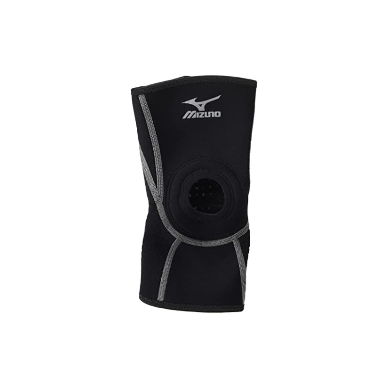[ミズノ] バイオギアサポーターひざ用(左右兼用・1枚入り) 安定 保護 保温 男女兼用 50MS310 91 ブラック×シルバー XL