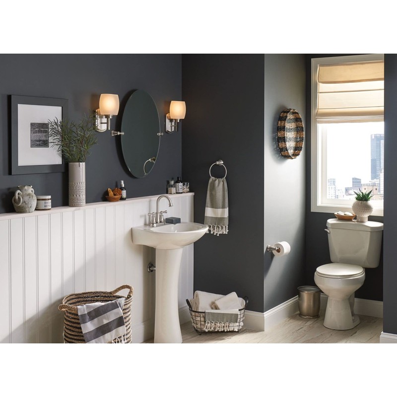 Moen Banbury Brushed Nickel Towel Ring, Y2686BN