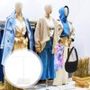 DEARMAMY T-Shaped Display Stand Purse Display Stand Stainless Steel Adjustable