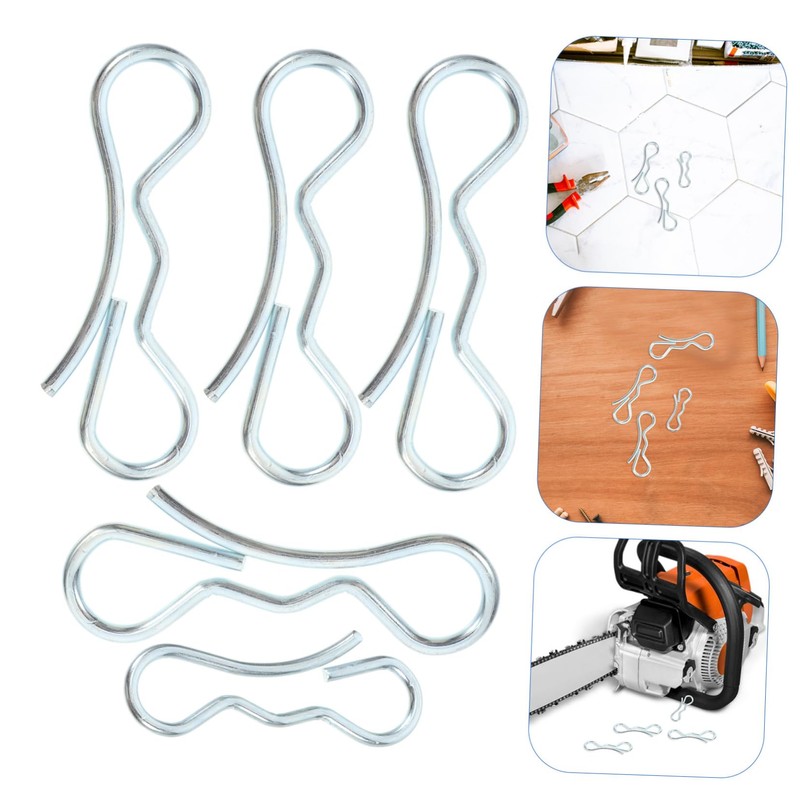 Kisangel 1set Deck Clips Bow Tie Lock Cotter Pins Bow