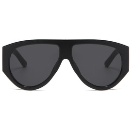 YAMEIZE Retro Oversized Sunglasses for Women Men 70s Retro Square Vintage Sunglasses Wrap Around Shades Chunky Sun Glasses UV400 Protection