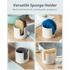 Zoeeker Sponge Holder for Kitchen Sink, Ceramic Dish Sponge Drying