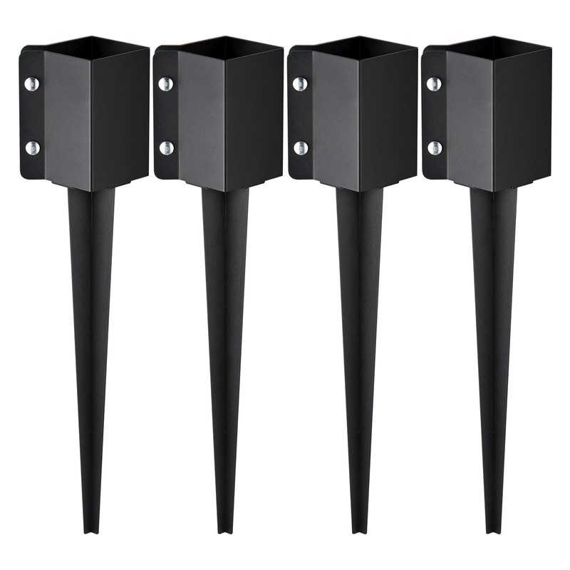 VEVOR Fence Post Anchor, 4 Pack 4 x 4 Inches
