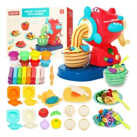 Juguete Cocina DDCAT Rosa Máquina de Pastas 30 Piezas Niños 3 Años