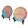 Feelings Wheel with Stand, Emotion Regulation Wheel Chart Wooden Mood