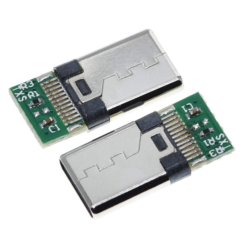 ANMBEST 10PCS USB 3.1 Type C Connector 24 Pins Male