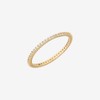 Gold&Dear 14KGP Simple Slim Cubic Ring White Cubic-Yellow Gold M-11