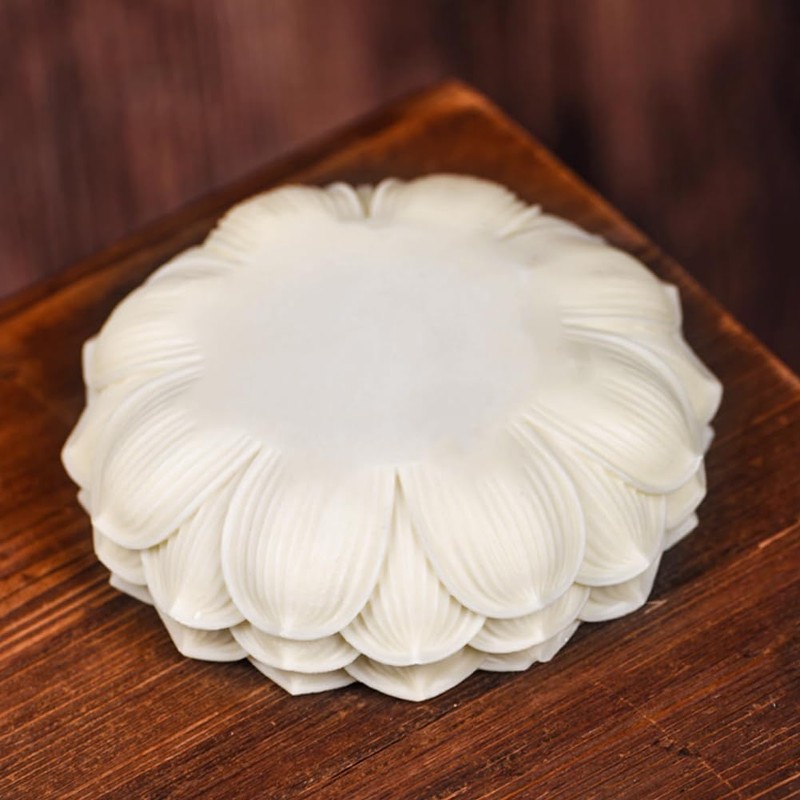 YUYAKESHI Round, Lotus Shape for Buddha Statues, Coco Palm Fruit