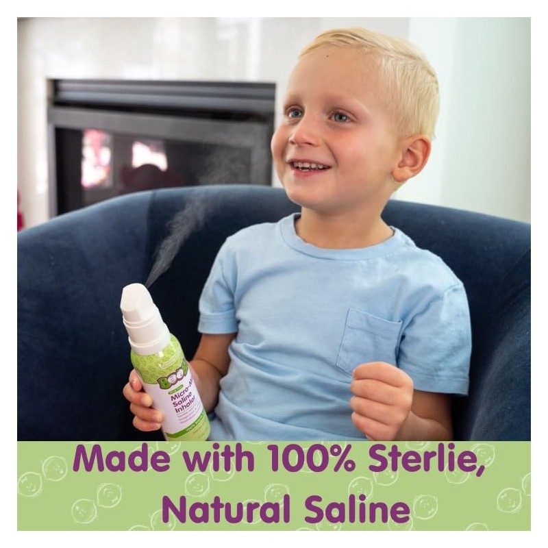 Boogie Micro-Mist Saline Inhaler Refill, 1.7oz Unscented - Pack of