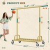 Raybee Heavy Duty Clothes Rack, Gold Clothing Racks for Hanging