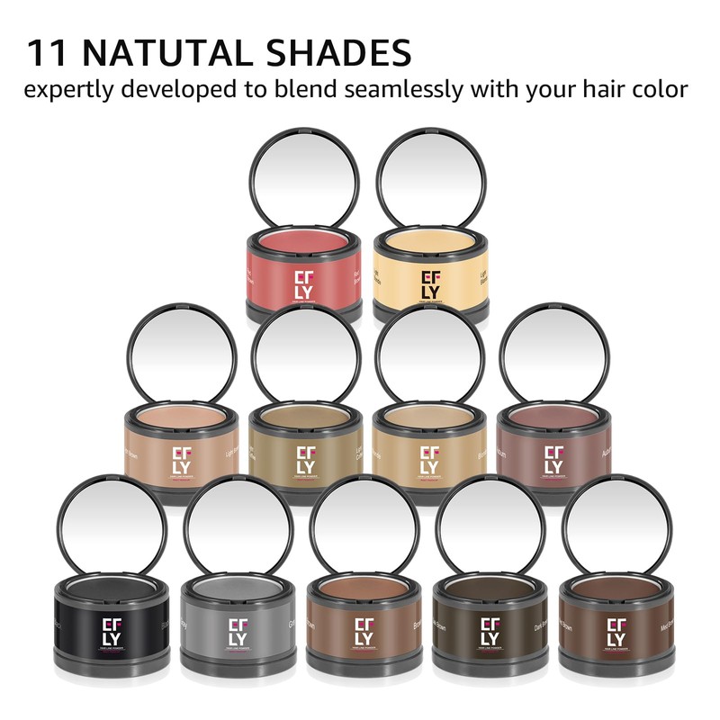 Root Touch Up Gray Hair Shadow Powder for Thinning Hair,