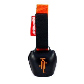 swisstrailbell® Mexico Edition Deep Black: OrangeBike, Orange Band, Bicycle Bell, Trailbell, Signal Bell