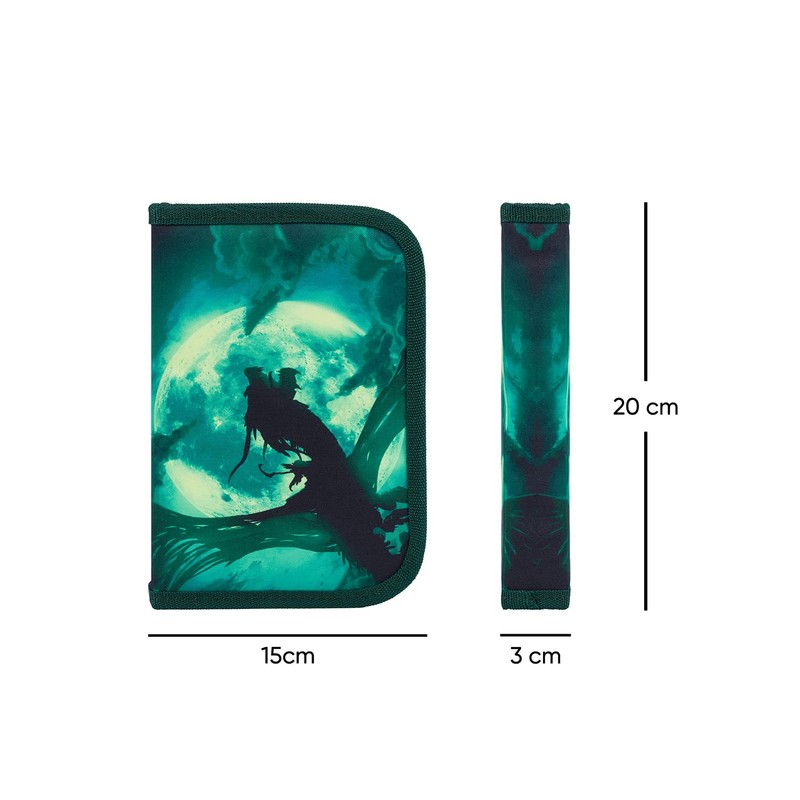 Baagl Dragon Pencil Case for Boys and Girls - Spacious