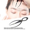 Eyebrow Ruler Multifunctional Stainless Steel 3 Point Positioning Ruler for