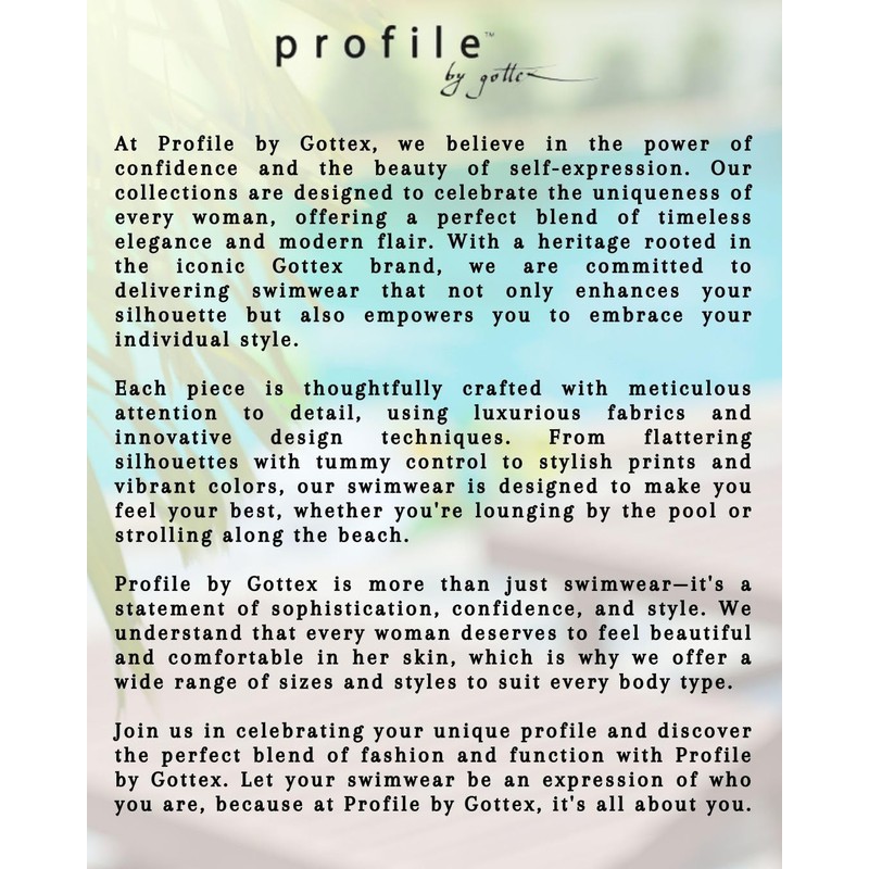 Profile by Gottex Women's Standard Holi Tankini Top, Multi