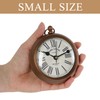 NIKKY HOME Small Retro Desk Clock, Silent Non-Ticking Classic Battery