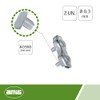 Amig - Pack of 2 flat cable ties made of
