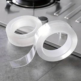 YIZHI Clear Caulk Tape Waterproof Self Adhesive Tape 2" x 16.4Ft Bathtub Sealant Tape Caulking Tape for Bathroom Shower Toilet Sealing Strip Anti-Grease Caulk for Kitchen Floor Wall Edge Protector