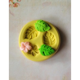 Handmade Leaf Silicone Mold For Fondant Clay Resin Wax Flexible Mold  Monstera Leaf