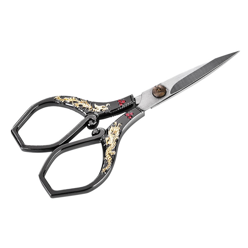 Vintage Stainless Steel Sewing Scissors Classical Cutting Embroidery Crafts Tool