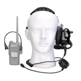 Retevis Noise Reduction Two Way Radio Headset with Mic 2 Pin, Compatible with Retevis RT22 RT21 H-777 RT68 RT19 Baofeng UV-5R Walkie Talkie, Volume Adjustable 2 Way Radio Headset for Ball Game(1 Pack)