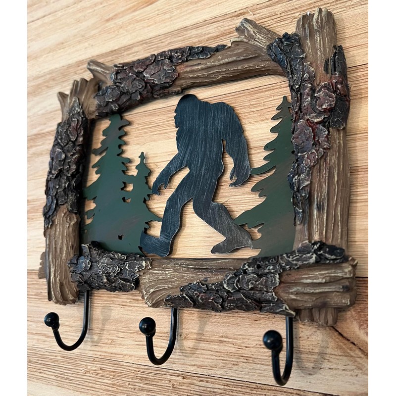 Top Brass Bigfoot Sasquatch Silhouette Wall Mount Key Holder –