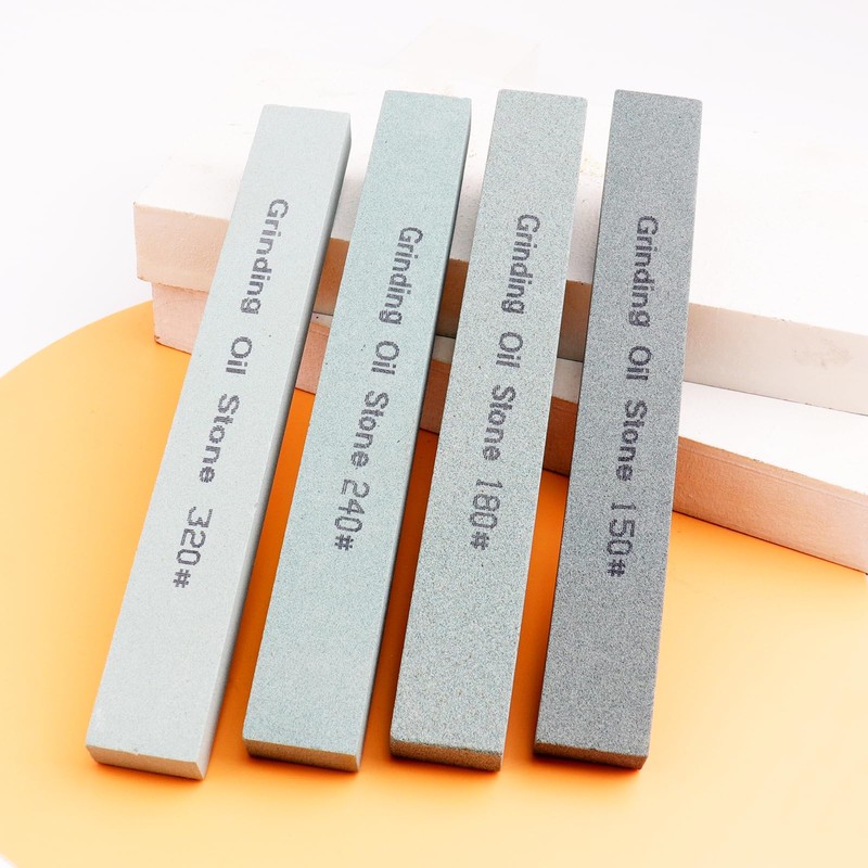 LWCUSNJ 4Pcs Square Sharpening Stone Set -Grits 150#, 180#, 240#,