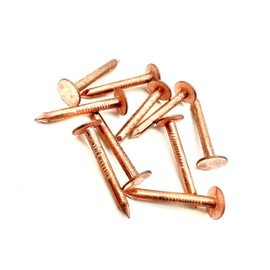 100 PCS Copper Clout Nails Roofing Slate Felt Nail, Tree Stump Killers, 30mm, 38mm, 50mm (38mm x 3.35mm)