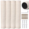 OSPNIEEK 4 Pack 15.7" M8 Cat Scratching Post Replacement, Natural