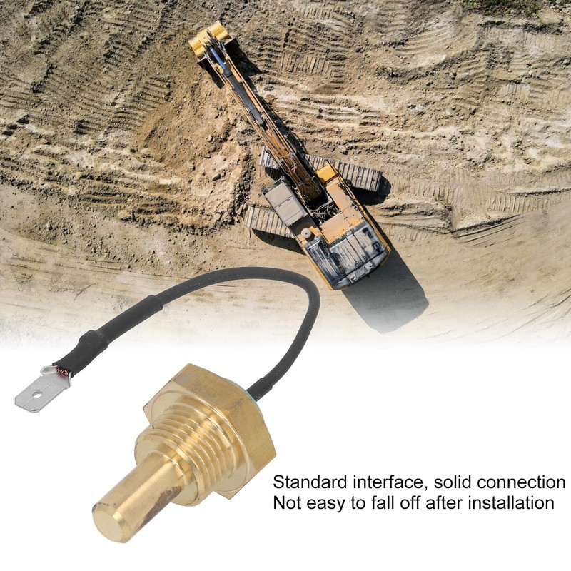 Excavator Water Temperature Sensor 129107‑44901 Brass Excavator Accessories for EC55