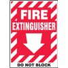 Accuform "Fire Extinguisher - Do Not Block" Safety Sign, Accu-Shield™,
