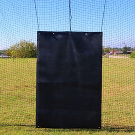 VANTA SPORTS 5'x7' Reinforced Rubber Backstop for Baseball/Softball, Batting Cage Backdrop and Net Saver
