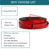 Tintvent D Shape EPDM Foam Rubber Seal with Tape, Self-Adhesive
