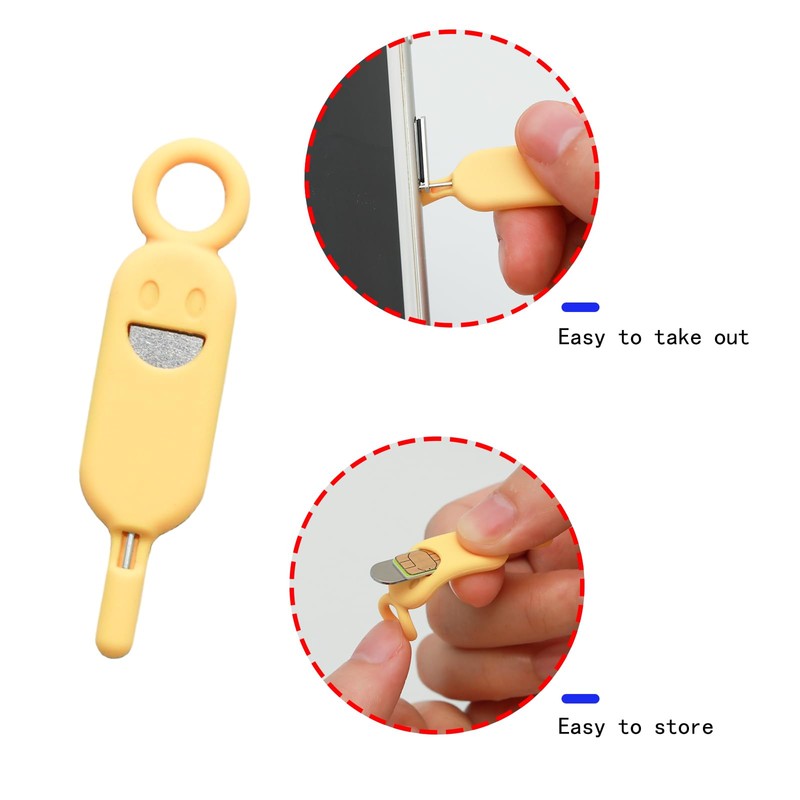 Lilaly 6 Pcs SIM Card Removal Tool SIM Ejector Pin