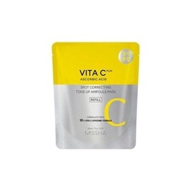 MISSHA 미샤 미샤 비타씨플러스 잡티씨 톤업 앰플패드 리필 80매 Missha Vita C Plus Spot Care Tone-Up Ampoule Pad Refill 80 Sheets
