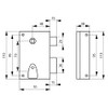 Vertical Deadbolt Lock 1/2 T Tirard Black Straight Section 7