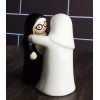 Ebros Gift Black And White Dressed Dancing Nuns Cute Ceramic
