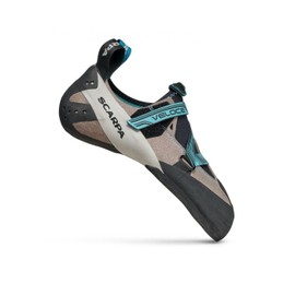 SCARPA Women's Veloce Rock Climbing Shoes for Gym Climbing - Low-Volume, Women's Specific Fit - Light Grey/Maldive - 6-6.5