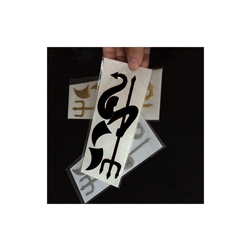 2 Set Black Devil Style Stickers Demon Decals Decoration for