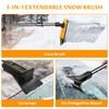 helloleiboo 39.4" Ice Scrapers for Car Windshield Extendable Snow Brush