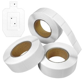 Guyuyii 1000/3000 pc 0.87 inch Self-Adhesive Target Pasters - Perfect for Marking Shots and Target Repair in USPSA, IPSC, IDPA Practice - Keep Your Targets Looking Great (Black/White)