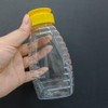 ZAYOIZY 2pcs Empty Honey Jars Squeeze Bottles Plastic Honey Dispenser