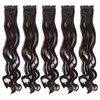 Stasia Street 20-Inch 5pcs Set Curly Clip-In Korean Synthetic Breatheable